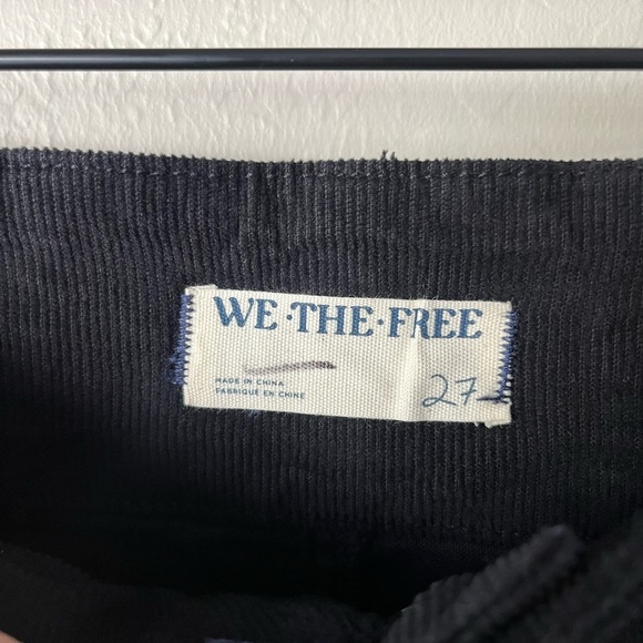 Free people Jayde high rise corduroy flare pants black NWT 27 - Picture 10 of 13